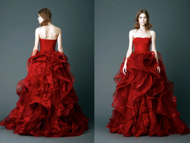 Red wedding Dress
