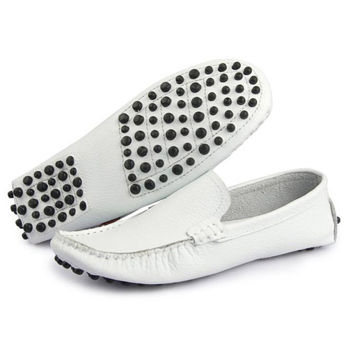 Mens White Loafers