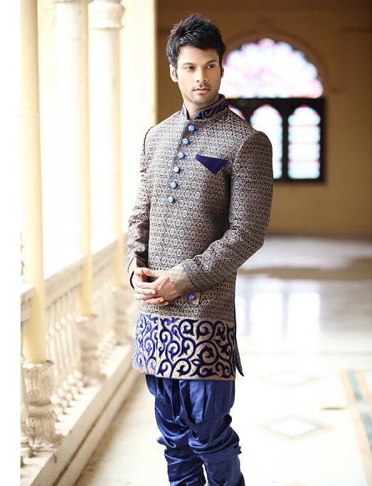 Royal Blue Sherwani