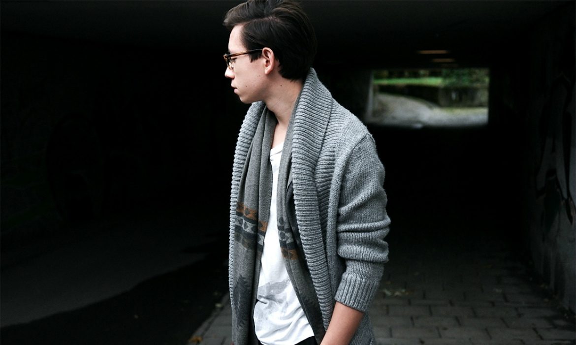 how to wear mens cardigan sweaters